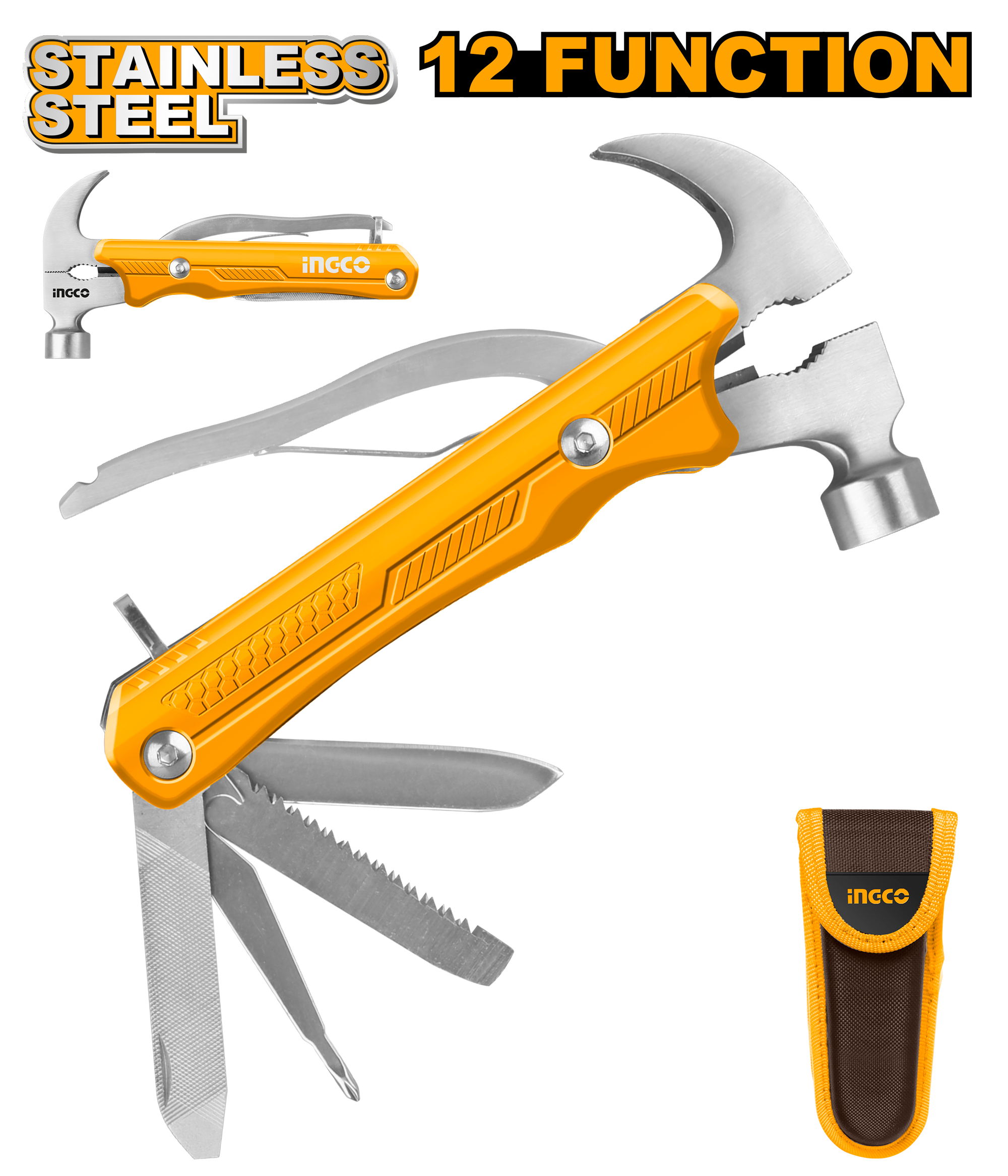 Ingco 12-in-1 Multi-Function Hammer - HMFH0121 Ingco